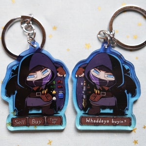 2'' Double-sided Acrylic Charm Biohazard Merchant RE4 Classic