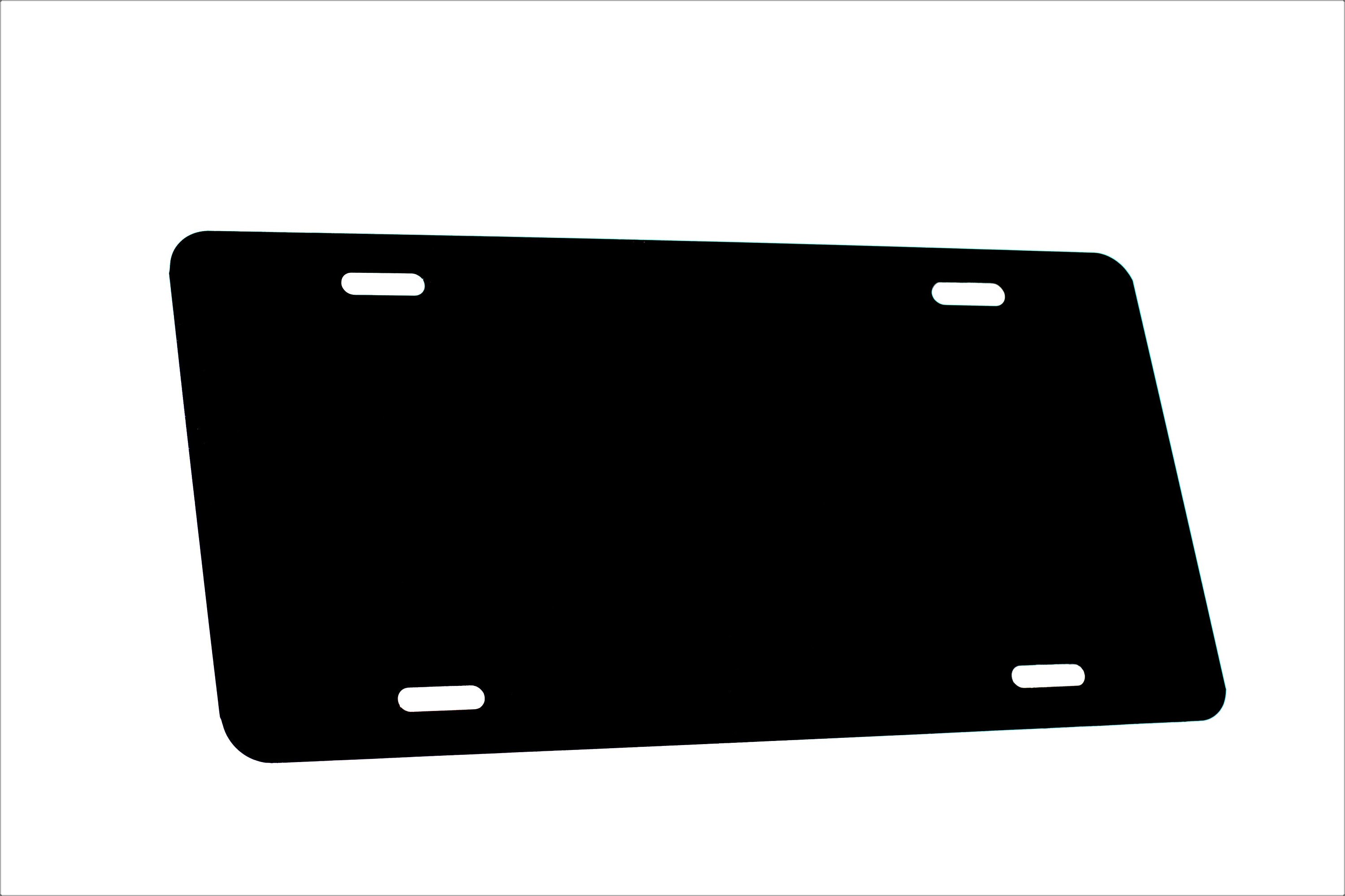 020 Black Anodized Aluminum License Plate Blank Light Weight Etsy