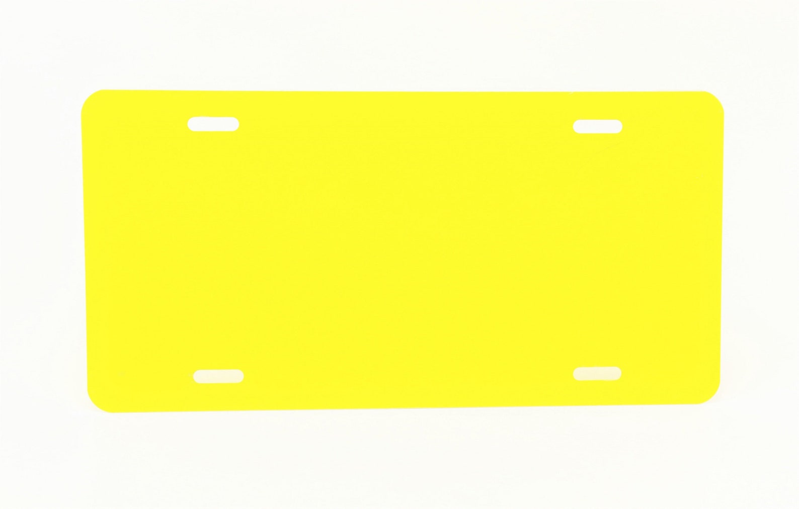 Yellow Light Anodized Aluminum License Plate Blank Heavy Etsy