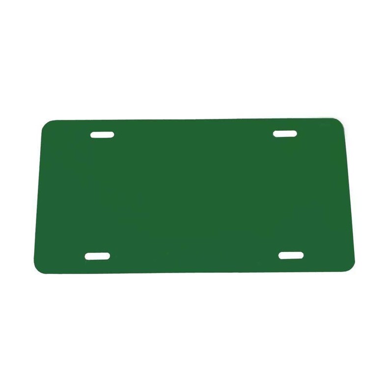 Green Plastic License Plate Vinyl Blank .020 Laser Cut and Made in Usa Etsy