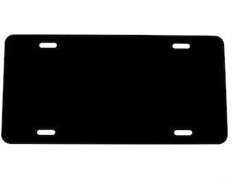 Black .020 Anodized Aluminum License Plate Blank Light Weight - Etsy