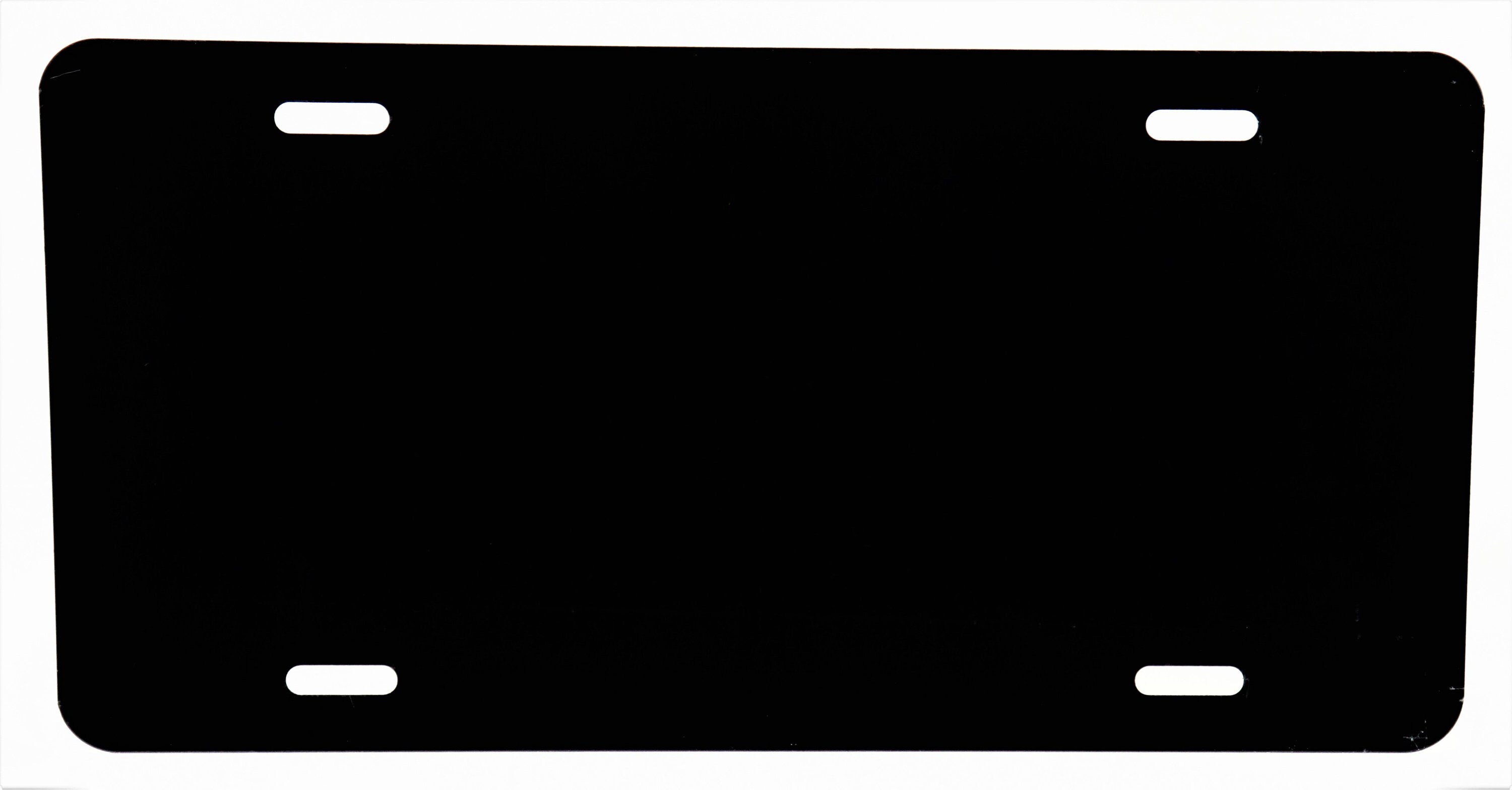 020 Black Anodized Aluminum License Plate Blank Light Weight Etsy