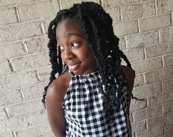 Black/White Gingham Dress