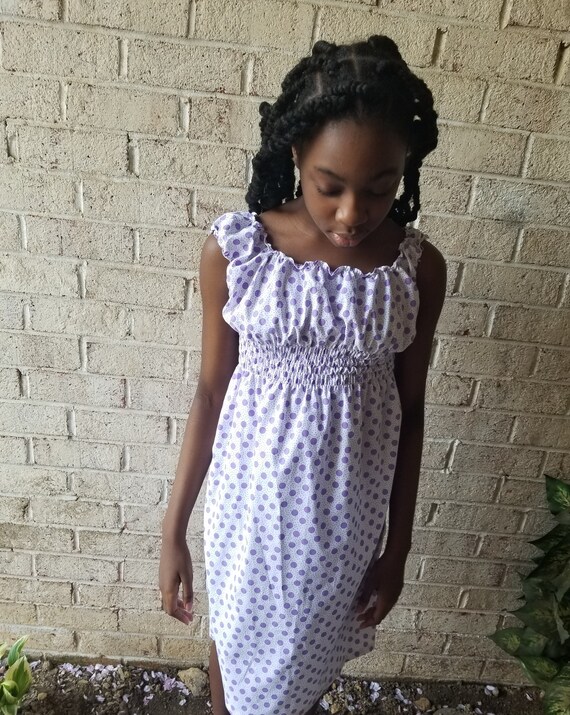 light purple polka dot dress Kids Holly Polka Dot Dress