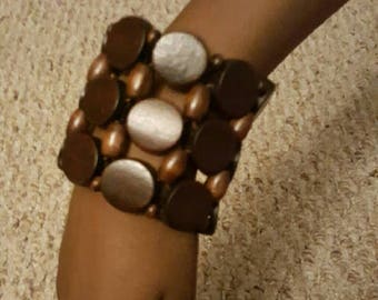 African  Brown Wood Bracelet