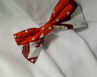 Handmade African Hair Bow Clip