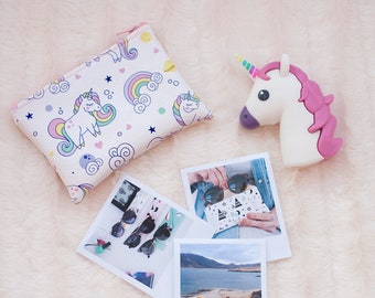 Cruelty free -gift-for-women. Unicorn.  wallets slim women. unicorn coin purse. wallet cash womens. minimalist women bag. Mothers day gift.