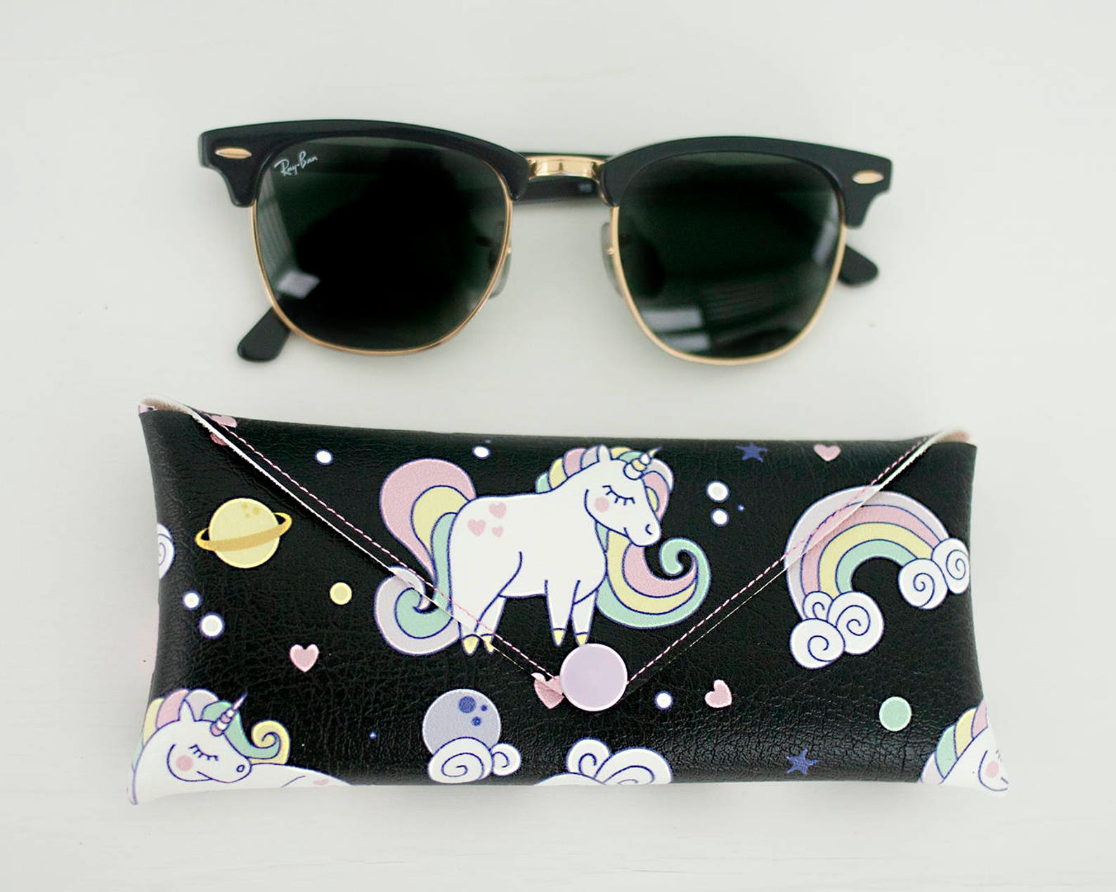 Unicorn Print Unicorn Gift Her Sunglasses Case Eyewear Etsy
