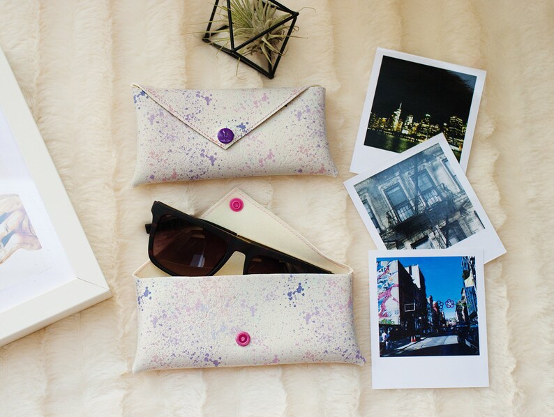 Eyeglass Case Holder Cat Print Cat Eyeglasses Case Cat Etsy