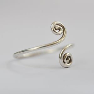 stacking silver ring, above the knuckle, knuckle ring, midi rings, silver band ring, stackable ring, tea ring, spiral rings, swirl rings