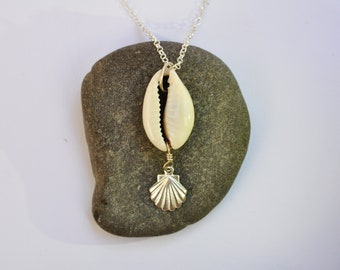 Real Shell Necklace, Shell Necklace, Silver Shell, Dainty Necklace, Shell Jewelry, Mermaid Necklace, Surf, Beach Necklace, Talia Luvaton