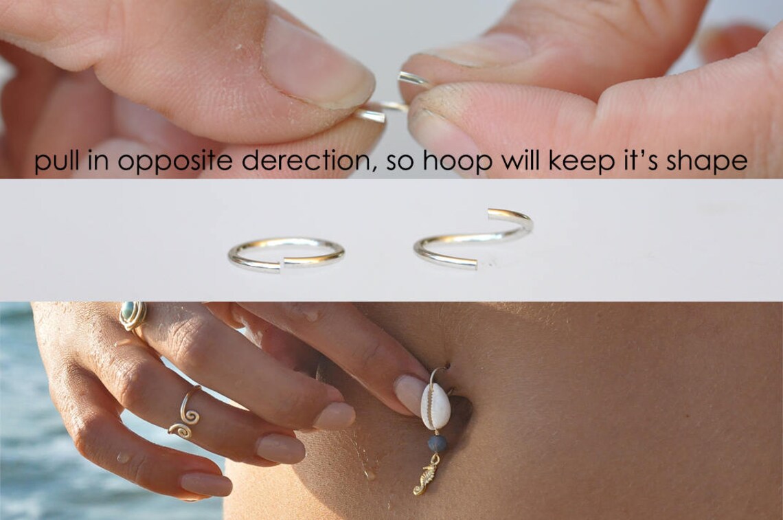 Design Your Own Belly Button Ring Seashell Belly Rings Navel Etsy