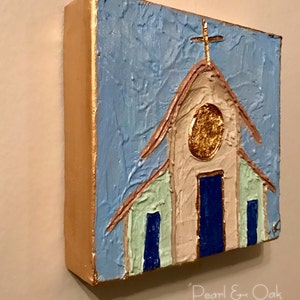 6x6 Church on Canvas