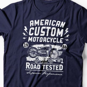 American Custom Motorcycle Shirt, Motorcycle Dad Shirt, Motorcycle Gifts, Gifts For Grandpa Shirt, Dad Gift, Gifts for Grandpa,Grandpa Shirt