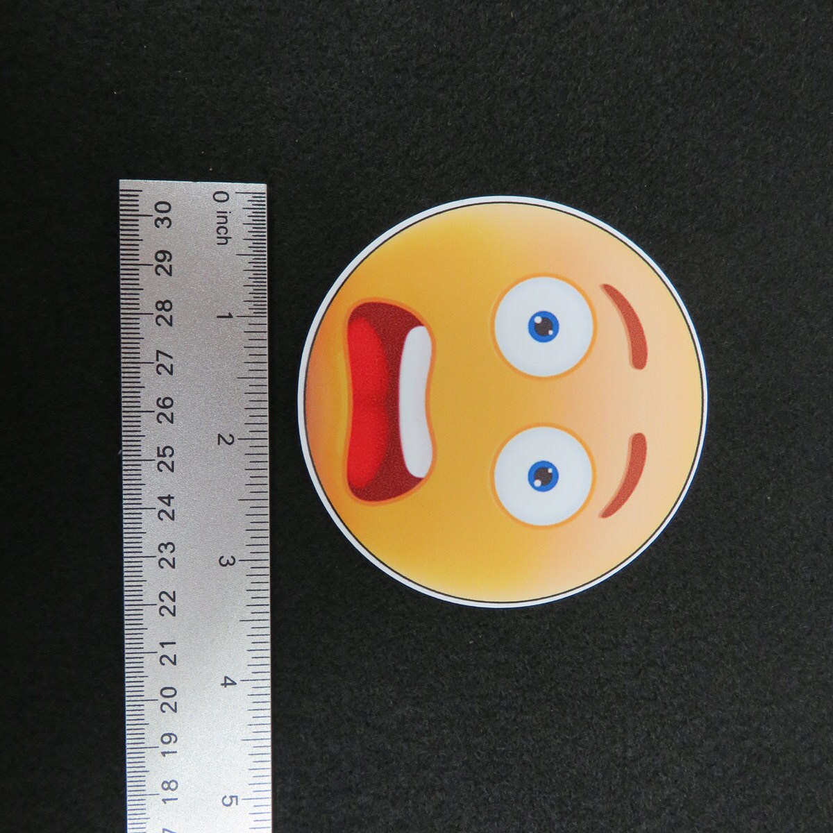 Emoji Scared Face 3.5 Decal 