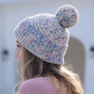 Swirled Sprinkles Hat Knitting Pattern - PDF instant digital download