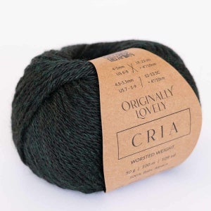 CRIA Baby Alpaca Yarn - Originally Lovely Yarn - Worsted Weight - 100% Non Superwash Baby Alpaca