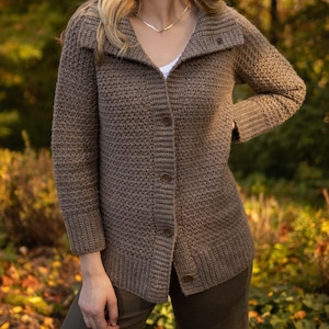 Heritage Cardigan Crochet Pattern - PDF instant digital download