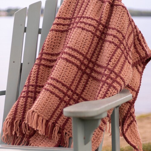 Heritage Plaid Blanket Crochet Pattern PDF Instant Digital Etsy