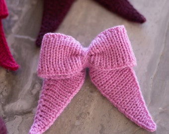 Bow Knitting Pattern - PDF instant digital download