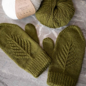 Spruce Mittens Knitting Pattern - PDF instant digital download
