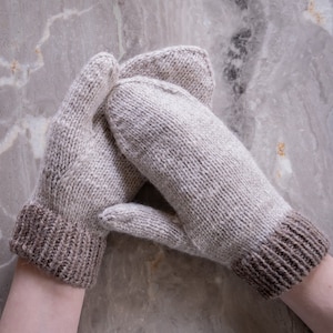 Vanilla Mittens Knitting Pattern - PDF instant digital download