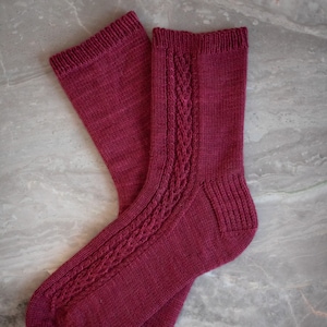 February Socks Knitting Pattern - PDF instant digital download