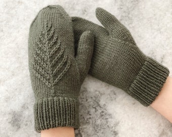 Spruce Mittens Knitting Pattern - PDF instant digital download