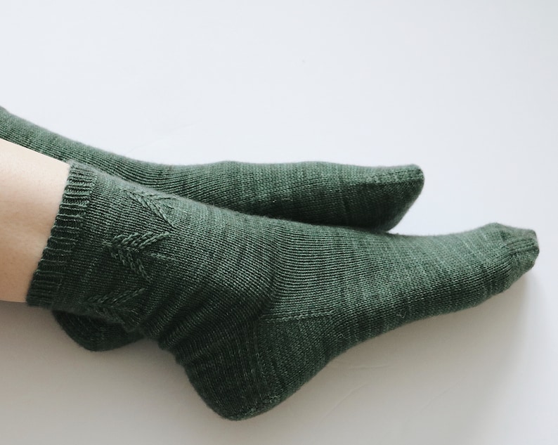 Spruce Socks Knitting Pattern PDF instant digital download image 10