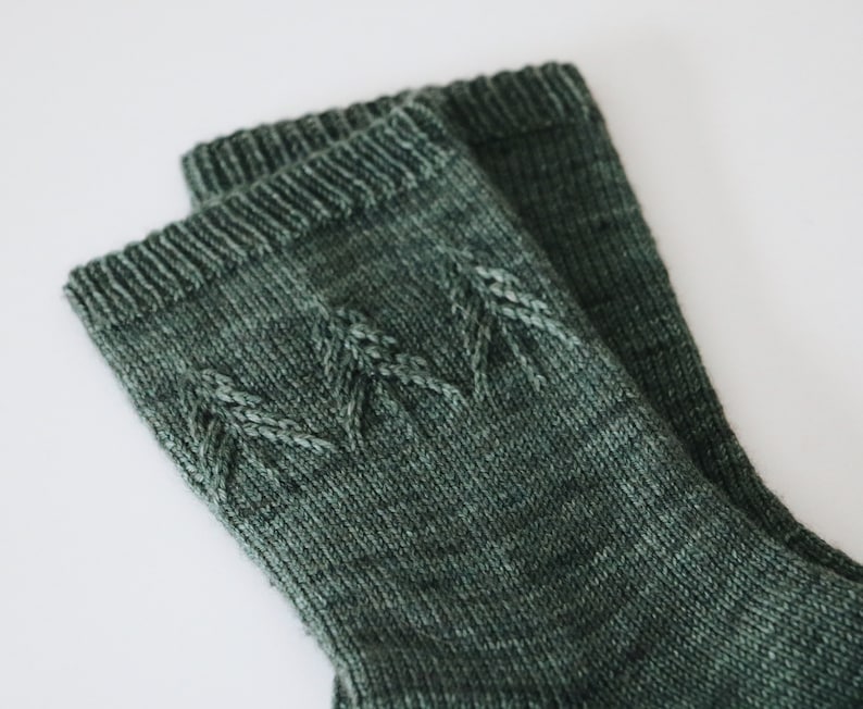 Spruce Socks Knitting Pattern PDF instant digital download image 2