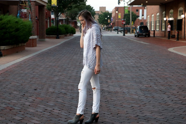 Diamond Lace Kimono Knitting Pattern  PDF instant digital image 5