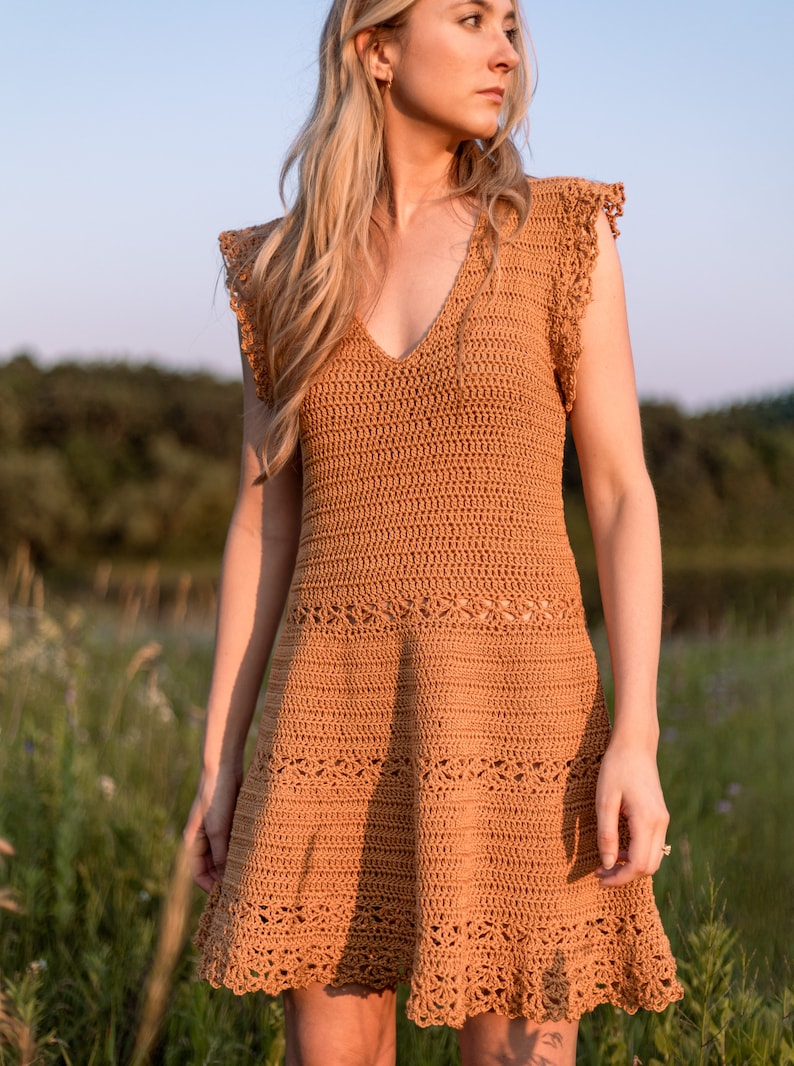Golden Hour Sun Dress Crochet Pattern PDF instant digital download image 9