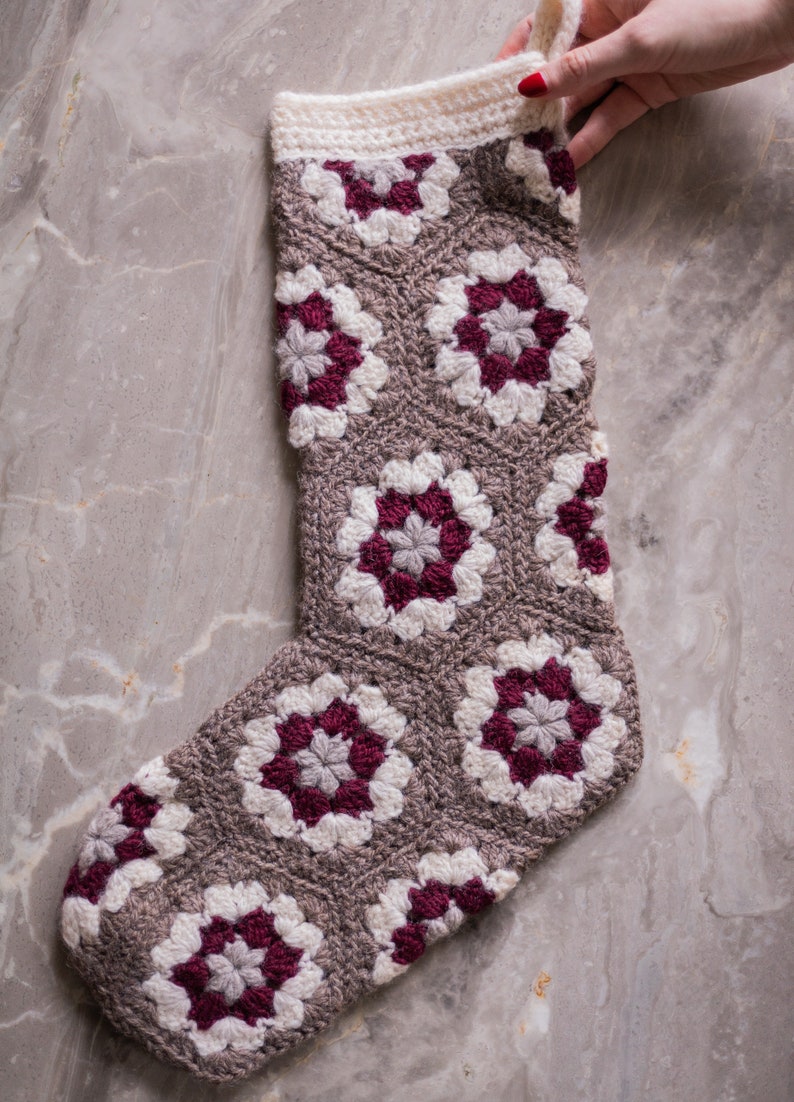 Granny Hexi Stocking Crochet Pattern PDF Instant Digital - Etsy