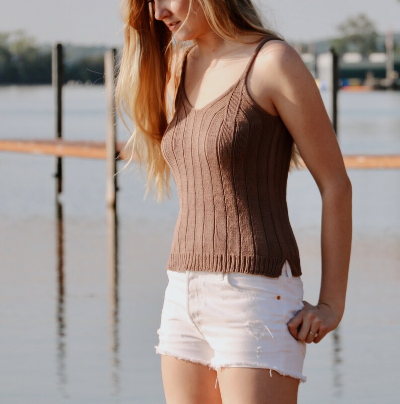 Vera Tank Knitting Pattern PDF instant digital download image 5