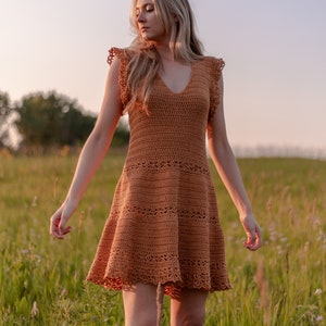 Golden Hour Sun Dress Crochet Pattern PDF instant digital download image 6