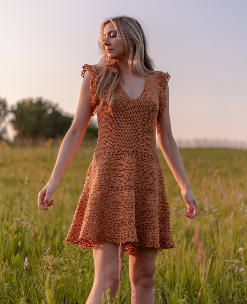 Golden Hour Sun Dress Crochet Pattern PDF instant digital download image 6