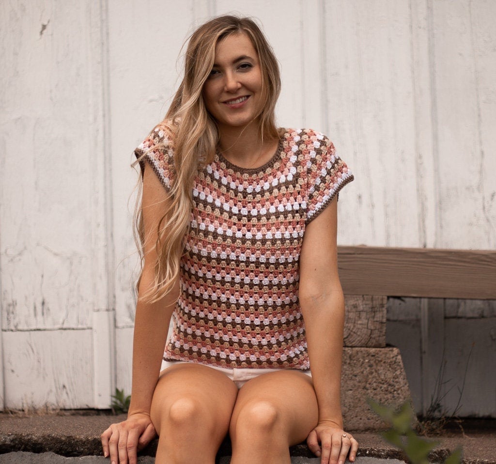 Maria Top Crochet Pattern - PDF instant digital download