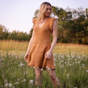 Golden Hour Sun Dress Crochet Pattern PDF instant digital download image 5