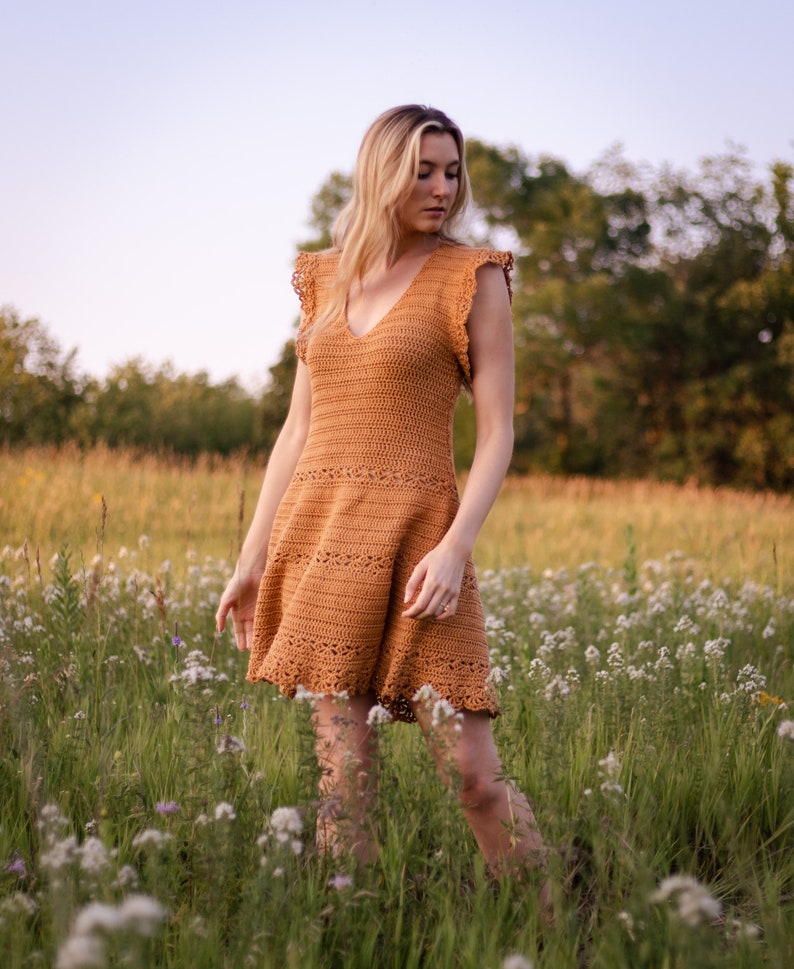 Golden Hour Sun Dress Crochet Pattern PDF instant digital download image 5