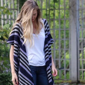 Cascading Angles Shawl - PDF instant digital download