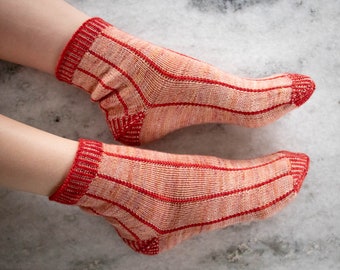 April Socks Knitting Pattern - PDF instant digital download