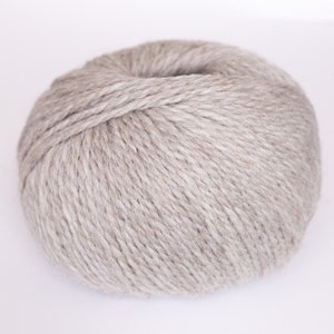 May include: A ball of light gray yarn.