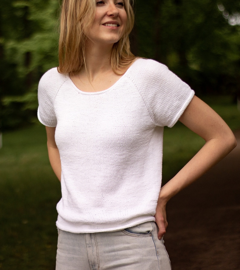 Perfect T-Shirt Knitting Pattern PDF instant digital download image 7