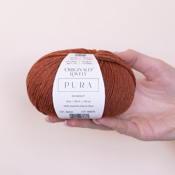 PURA Merino Wolle - Non Superwash - Original Superwash Garn - Luxus Superfein Merino