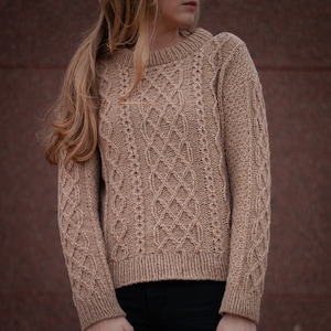 Quinn Pullover Knitting Pattern - PDF instant digital download