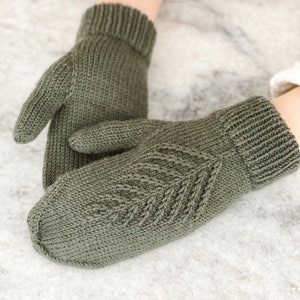 Spruce Mittens Knitting Pattern PDF instant digital download image 4