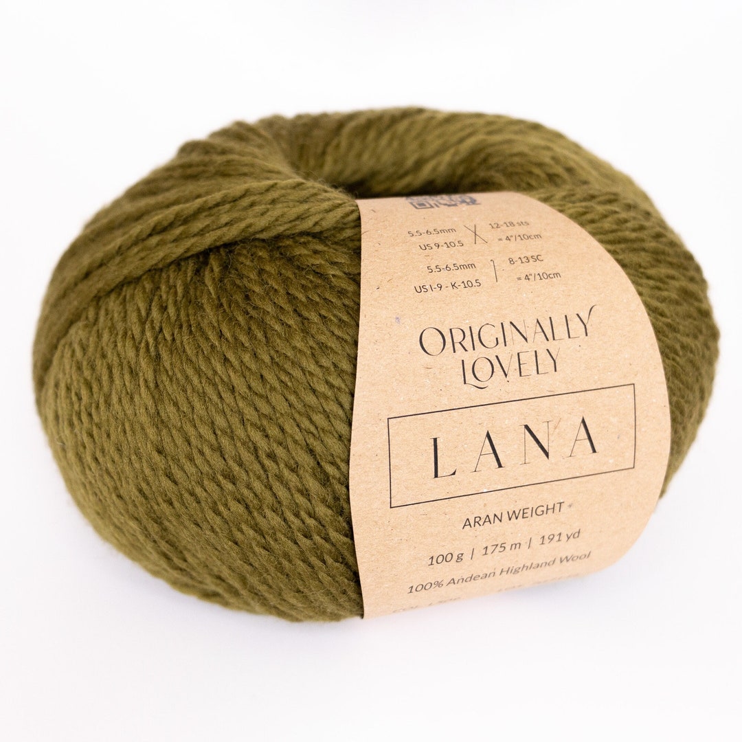 Knitting Yarn Aran Weight Worsted Yarn Pure Wool Yarn for Hats, Sweaters,  Mittens and Socks Certified Wool Drops Alaska 