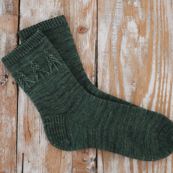 Spruce Socks Knitting Pattern - PDF instant digital download