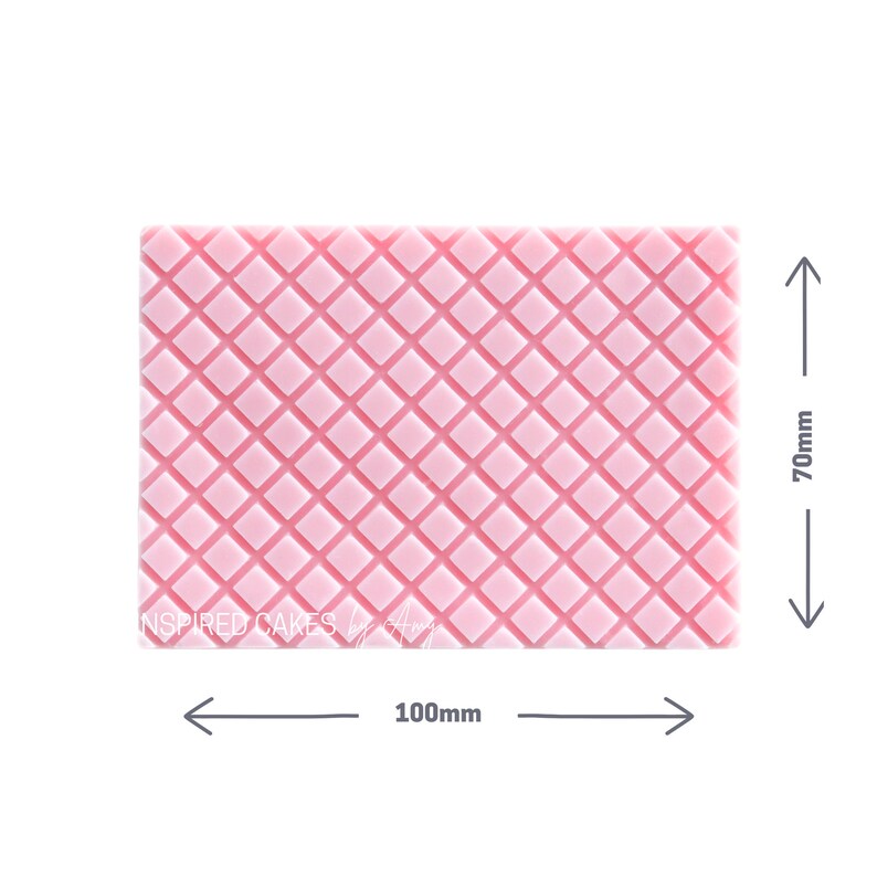 Lattice Waffle Grid Fence Mesh . Impression Mat Fondant & Icing Micro