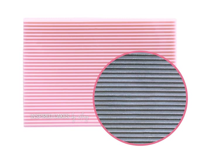 Fine Line, Ribbed Thin Long Groove Repeating Pattern Impression Mat ...